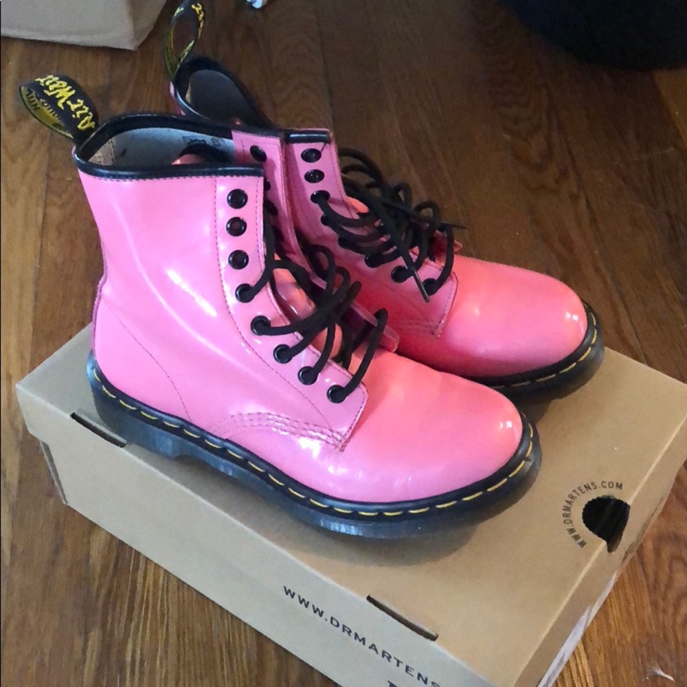Acid Pink Patent Dr Martens